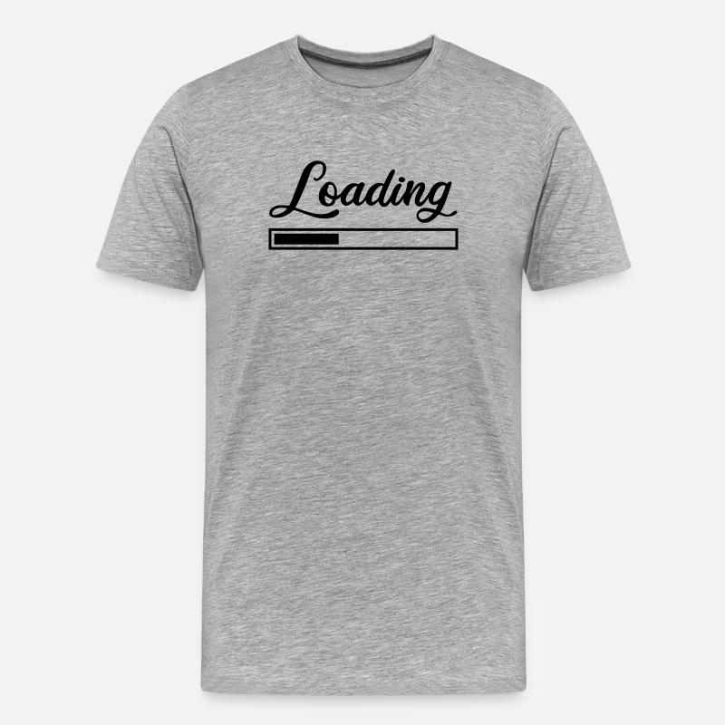 Loading - Men's Premium Organic T-Shirt - heather grey