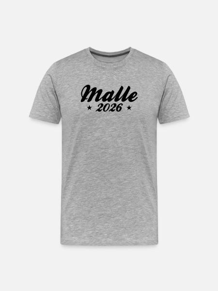 Malle 2026 - Men's Premium Organic T-Shirt - heather grey