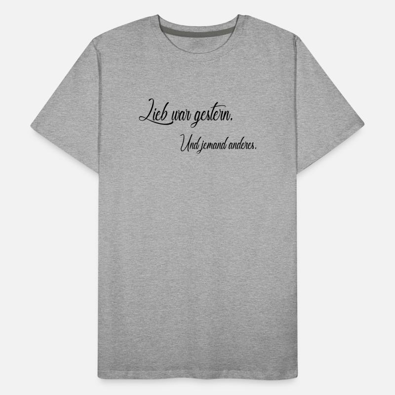 Lieb war gestern Männer Premium Bio T-Shirt