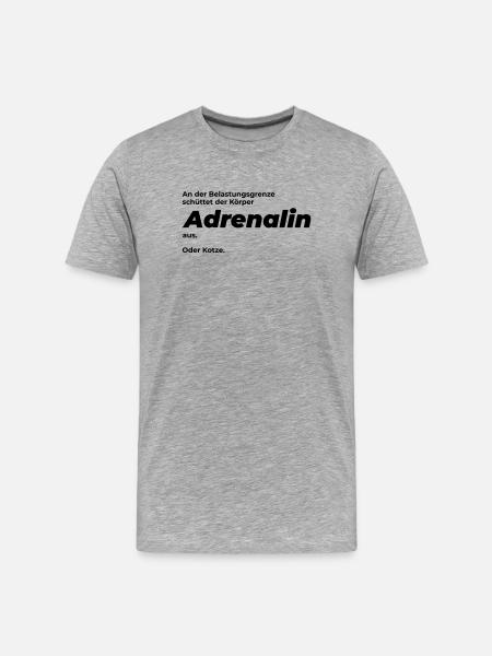 Adrénaline - T-shirt bio Premium Homme - gris chiné