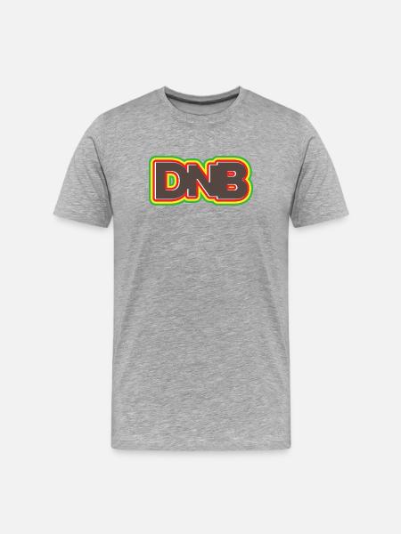 DNB Red Yellow Green Smooth Remix Junglist - Men's Premium Organic T-Shirt - heather grey