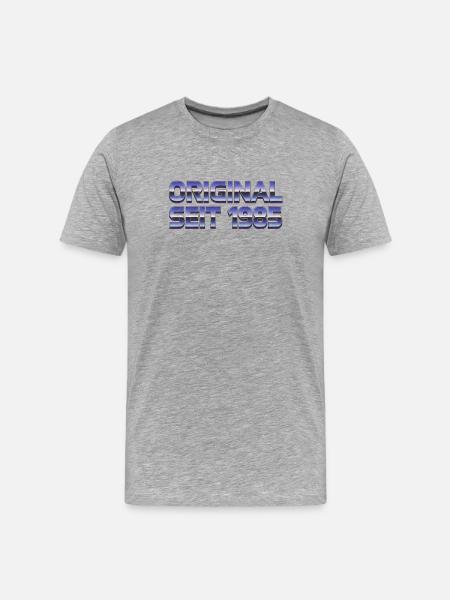Original since 1985 - Men's Premium Organic T-Shirt - heather grey