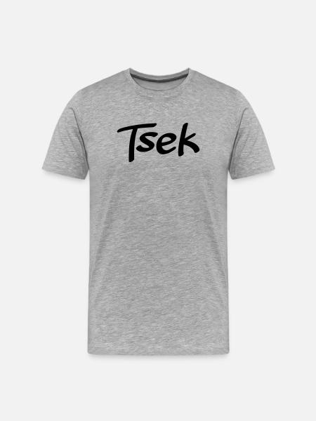 Tsek - Men's Premium Organic T-Shirt - heather grey