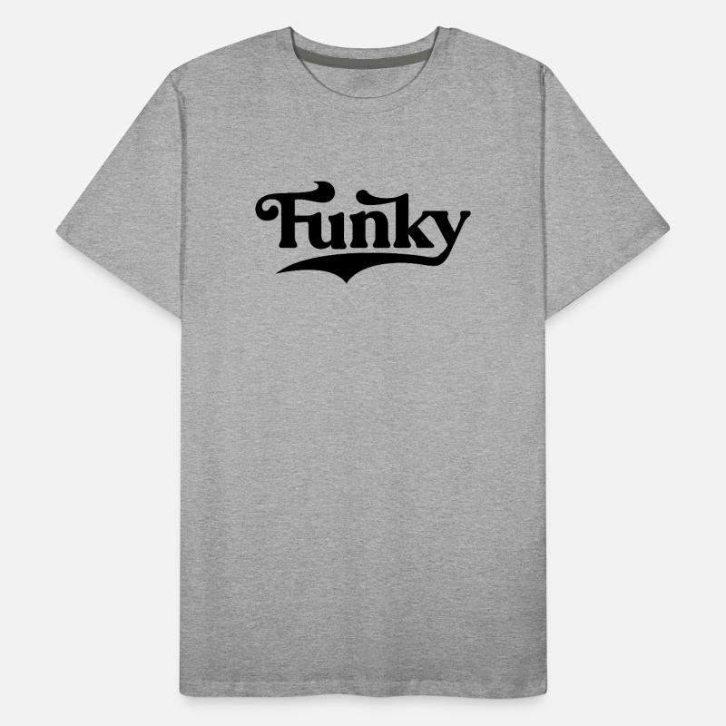 Musique funky Conception typographique audacieuse T-shirt bio Premium Homme