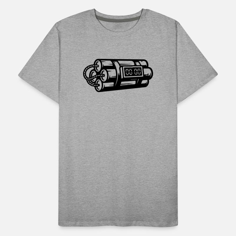 Zeitbombe Sprengstoff Dynamit Männer Premium Bio T-Shirt