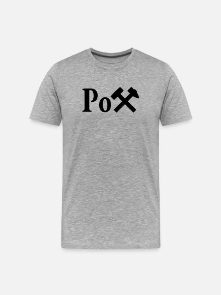 Der Pott - Männer Premium Bio T-Shirt - Grau meliert