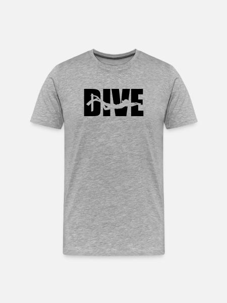 Dive - T-shirt bio Premium Homme - gris chiné