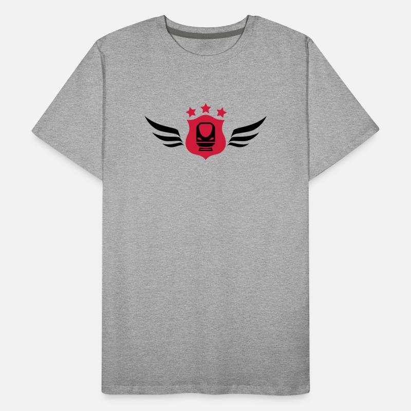 Eisenbahner / Eisenbahnen / Eisenbahn / Bahn Männer Premium Bio T-Shirt