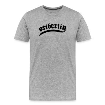 East Berlin city Berlin Eisbaeren capital ossi - Men's Premium Organic T-Shirt - heather grey - Front - Damien (186cm)