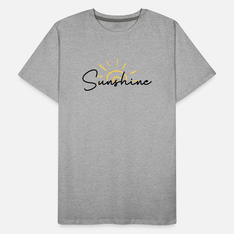 Sunrise Scribble Arc Men's Premium Organic T-Shirt