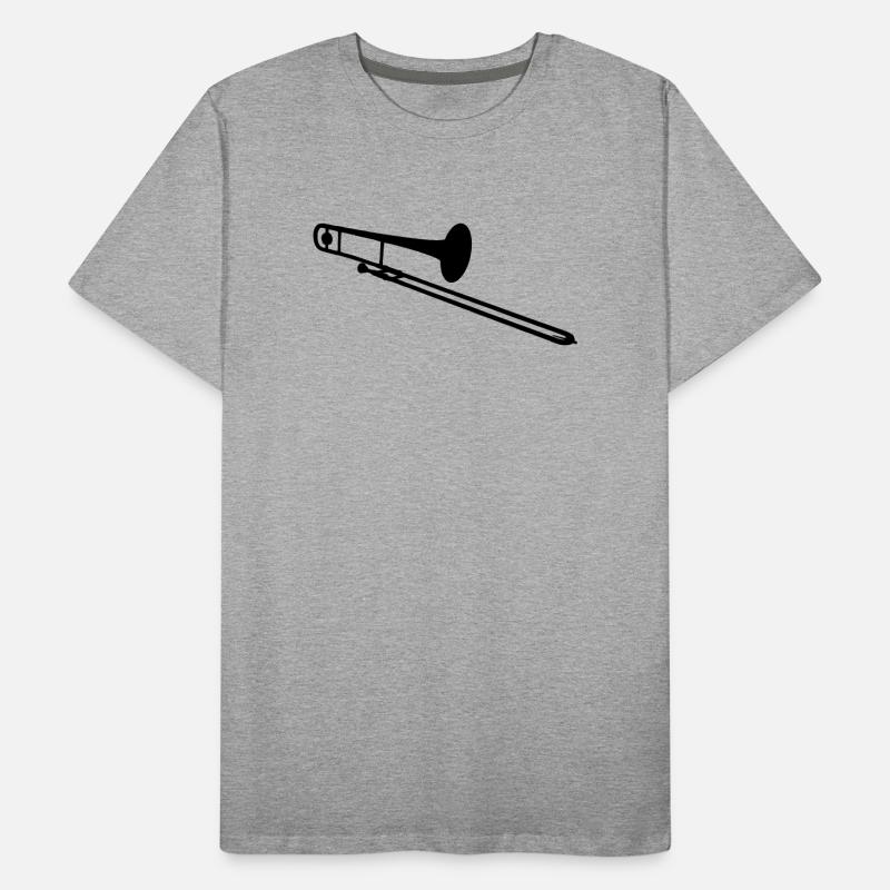 Instrument à vent de trombone T-shirt bio Premium Homme