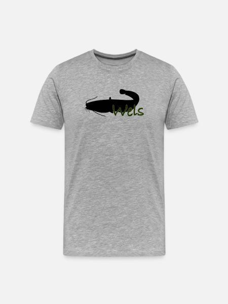 Wels - Männer Premium Bio T-Shirt - Grau meliert