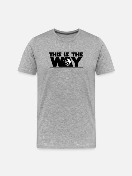 This is the way, windsurf ! - T-shirt bio Premium Homme - gris chiné