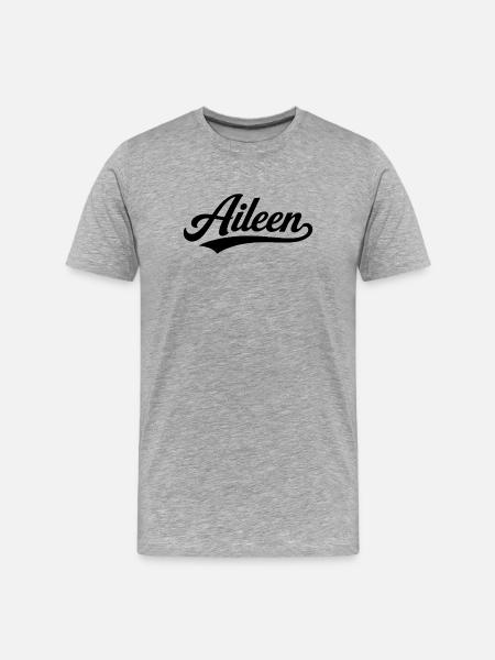 Aileen name first last family - Men's Premium Organic T-Shirt - heather grey