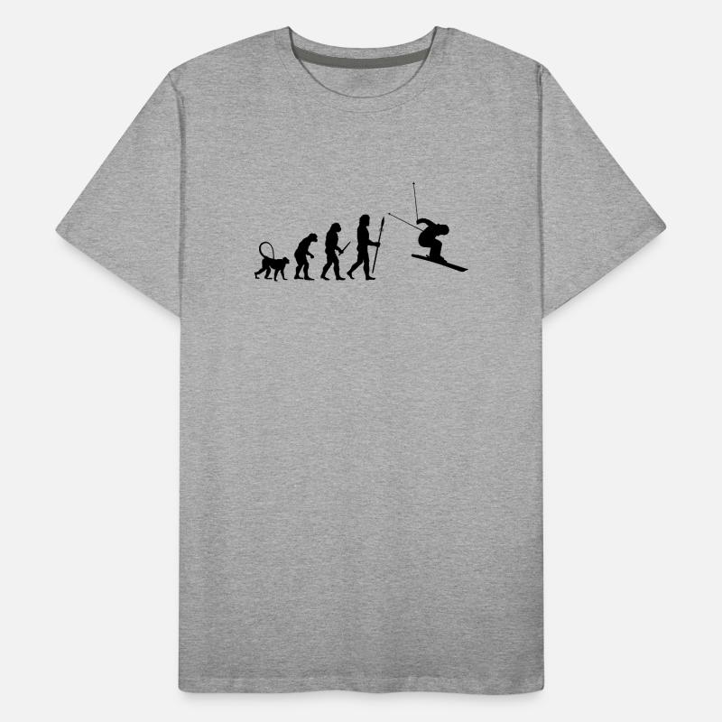 Évolution du skieur T-shirt bio Premium Homme
