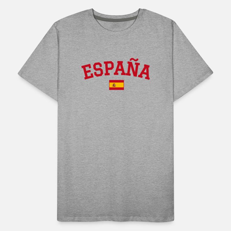 Spanien Flagge Design Rot Männer Premium Bio T-Shirt