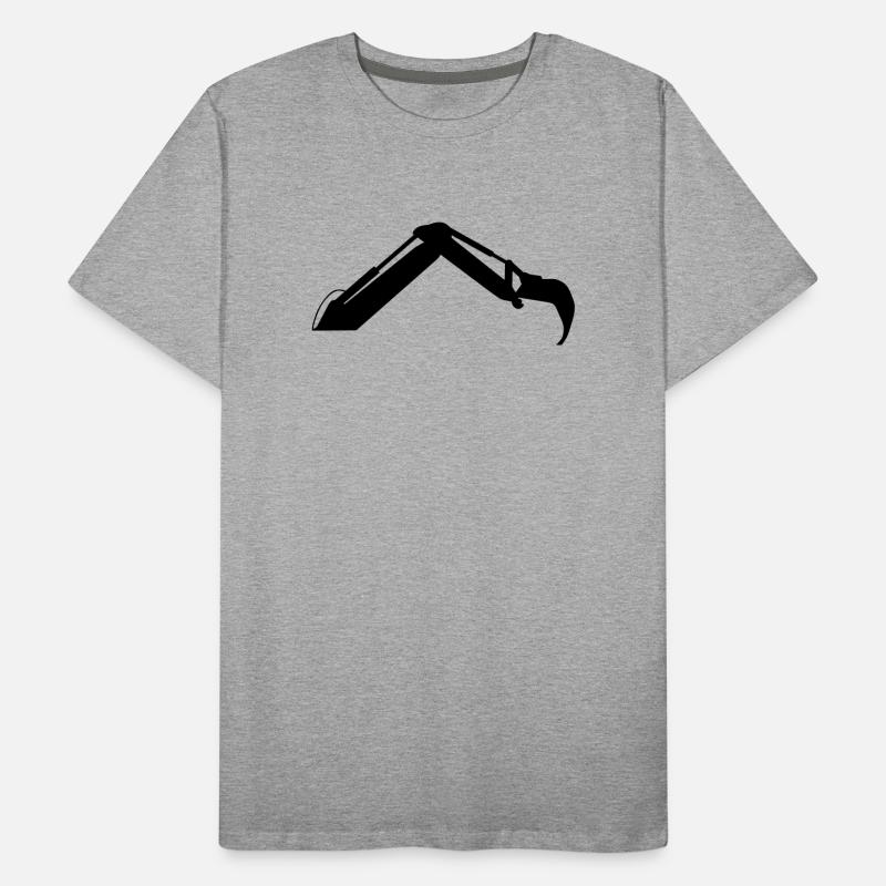 Excavator Arm – Digging Power Men's Premium Organic T-Shirt