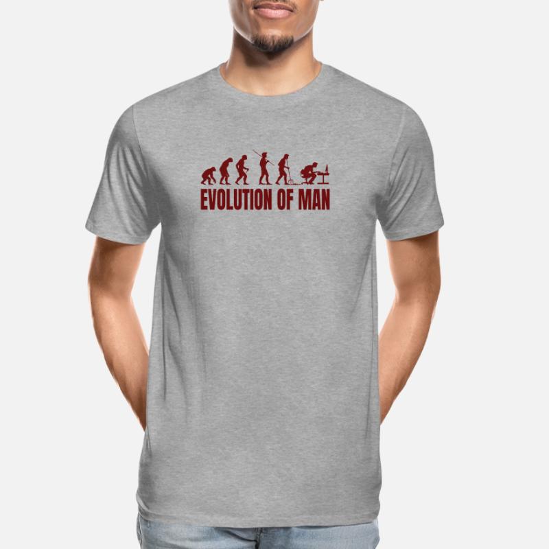 Computer PC Evolution Informatiker Programmierer Männer Premium Bio T-Shirt