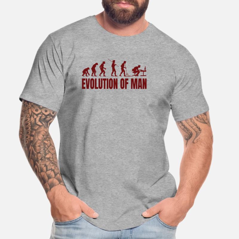 Computer PC Evolution Informatiker Programmierer Männer Premium Bio T-Shirt