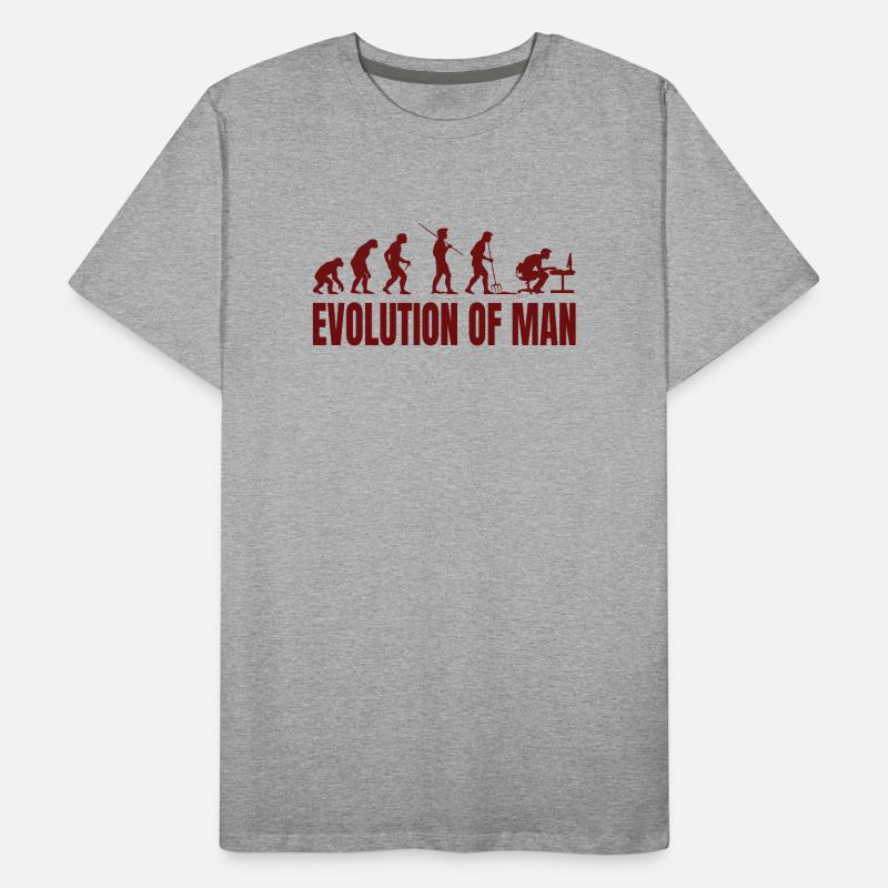 Computer PC Evolution Informatiker Programmierer Männer Premium Bio T-Shirt