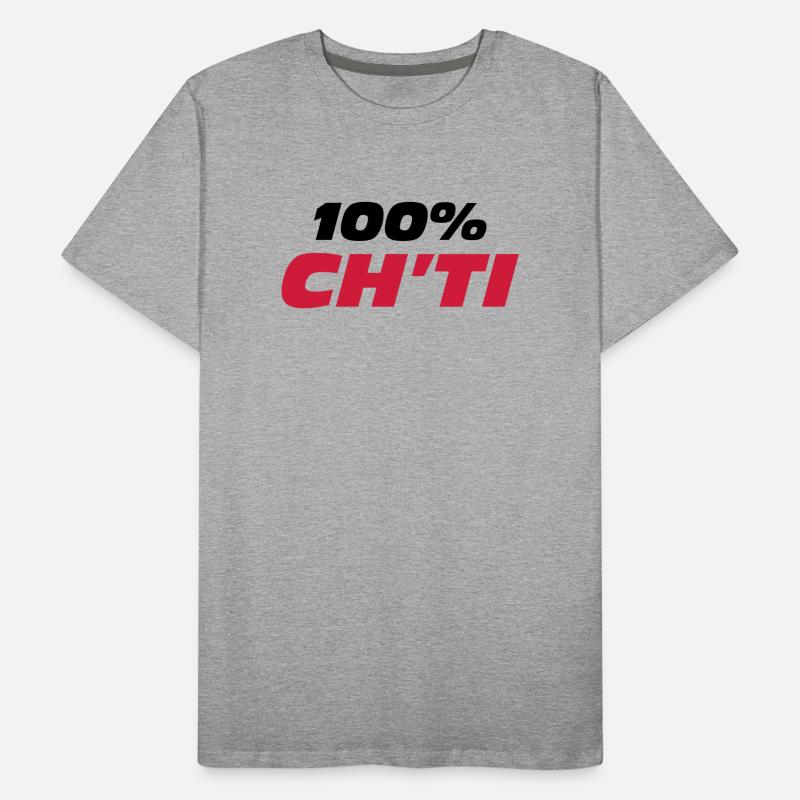 100% Ch'ti Männer Premium Bio T-Shirt