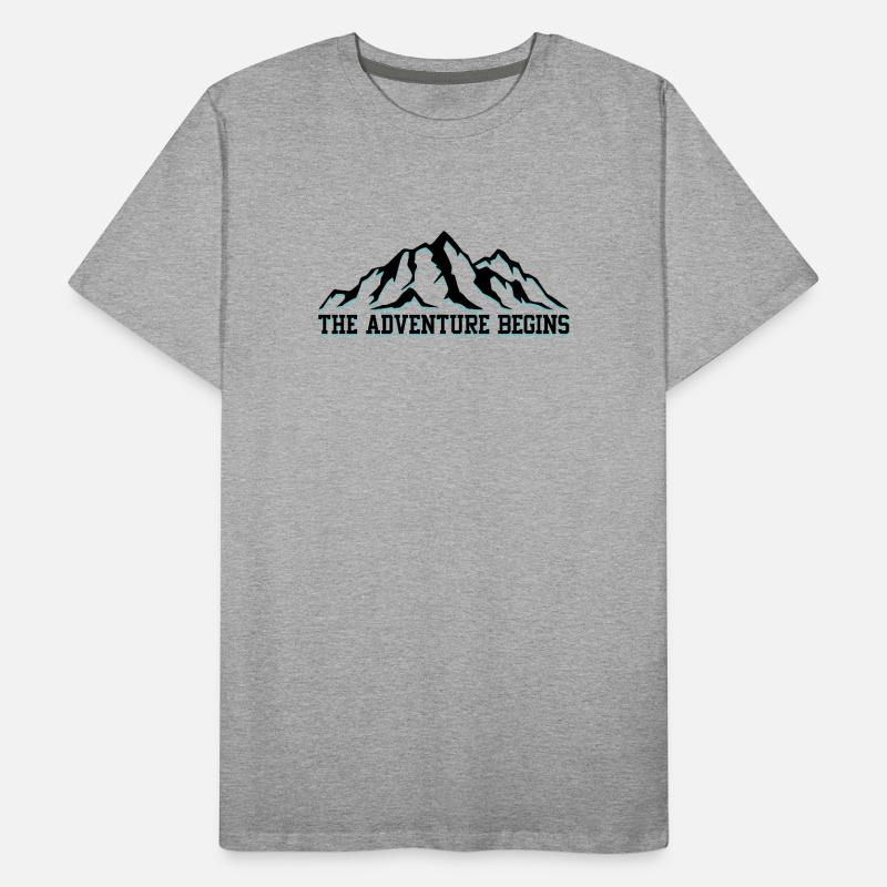 Das Abenteuer beginnt Männer Premium Bio T-Shirt