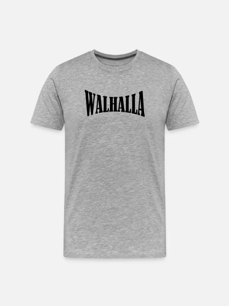 walhalla viking wikinger shirt - Männer Premium Bio T-Shirt - Grau meliert