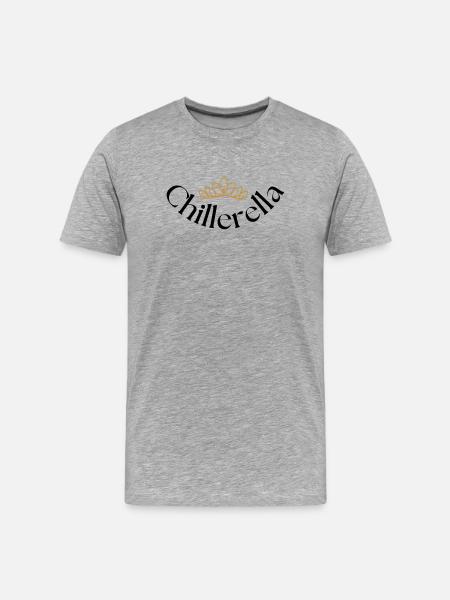 Chillerella - Männer Premium Bio T-Shirt - Grau meliert