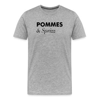 French Fries Sprizz Summer Excursion - Men's Premium Organic T-Shirt - heather grey - Front - Damien (186cm)