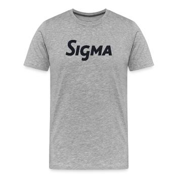 Segma - T-shirt bio Premium Homme - gris chiné - Devant - Damien (186cm)