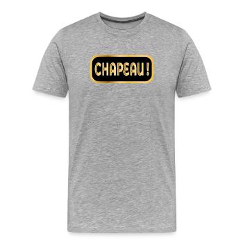 Chapeau - T-shirt bio Premium Homme - gris chiné - Devant - Damien (186cm)