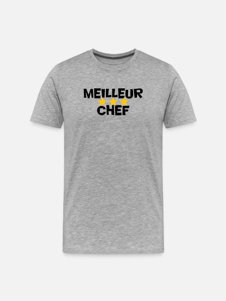Best Chef - Men's Premium Organic T-Shirt - heather grey