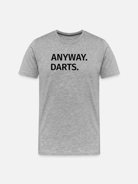 Anyway Darts - Men's Premium Organic T-Shirt - heather grey