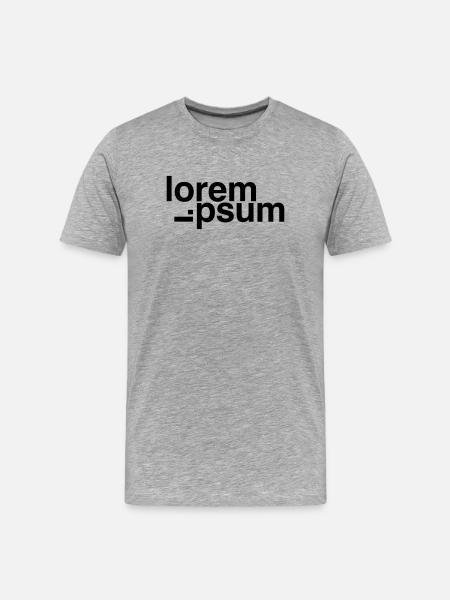 Lorem Ipsum - T-shirt bio Premium Homme - gris chiné