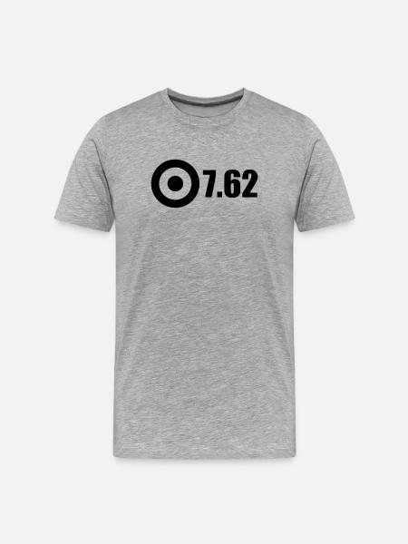 762black - Men's Premium Organic T-Shirt - heather grey