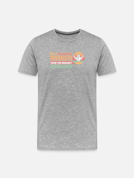 18436572 - V8 Engine Car Enthusiasts Mechanics - Men's Premium Organic T-Shirt - heather grey