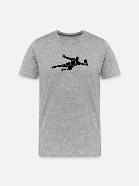 fussball_5 - T-shirt bio Premium Homme - gris chiné