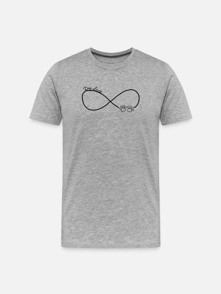 Pfote 3 - Männer Premium Bio T-Shirt - Grau meliert
