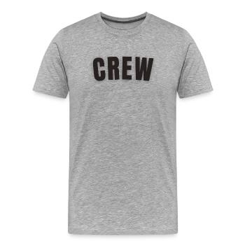 équipage - T-shirt bio Premium Homme - gris chiné - Devant - Damien (186cm)