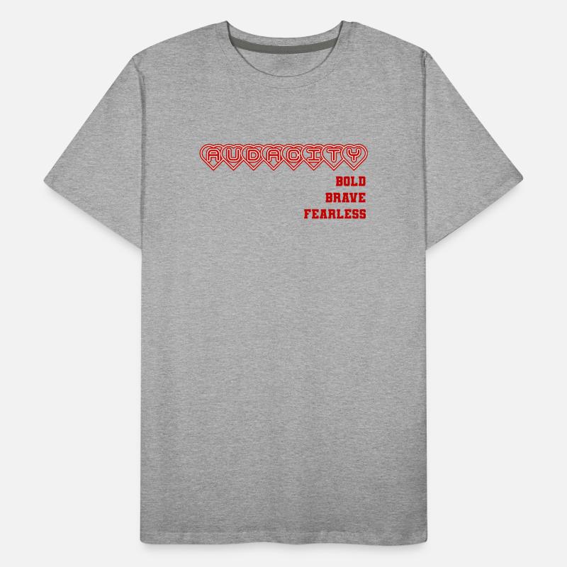 Mutige Ehrliche Herzensbindung Design, Statement  Männer Premium Bio T-Shirt