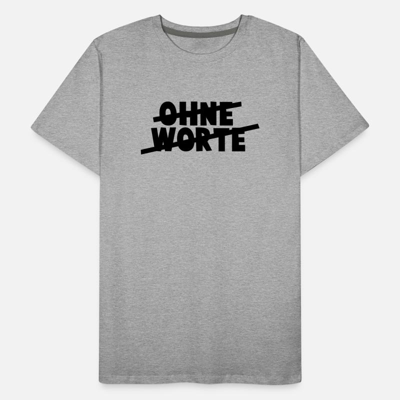 Without words Men's Premium Organic T-Shirt