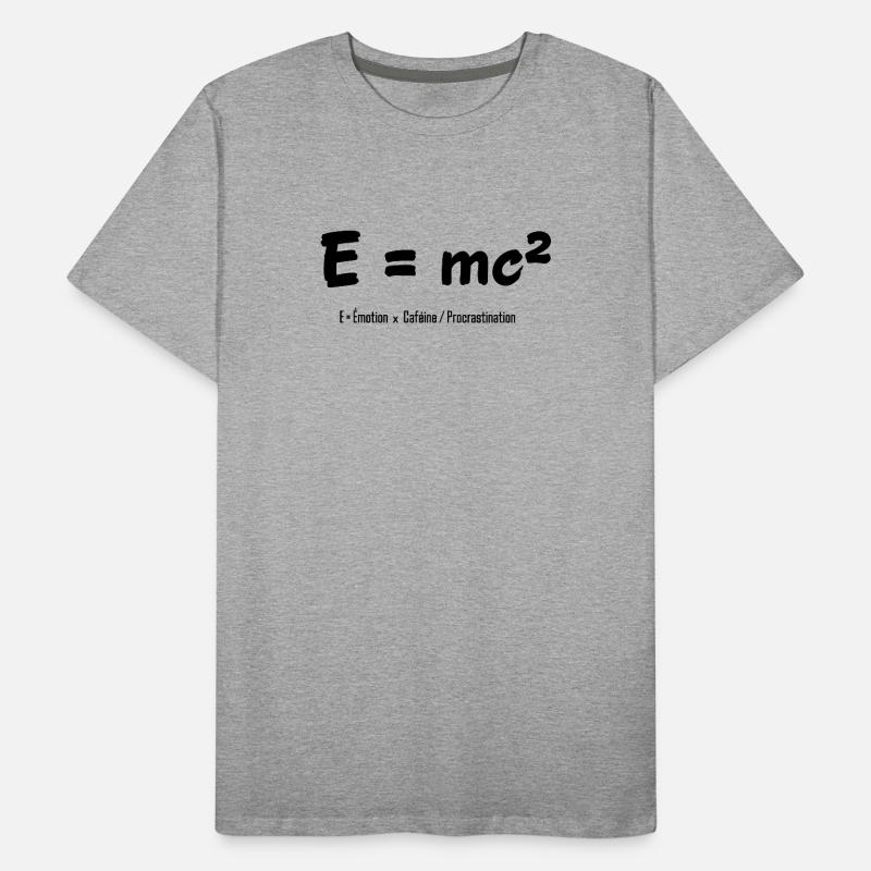 E = mc² T-shirt bio Premium Homme