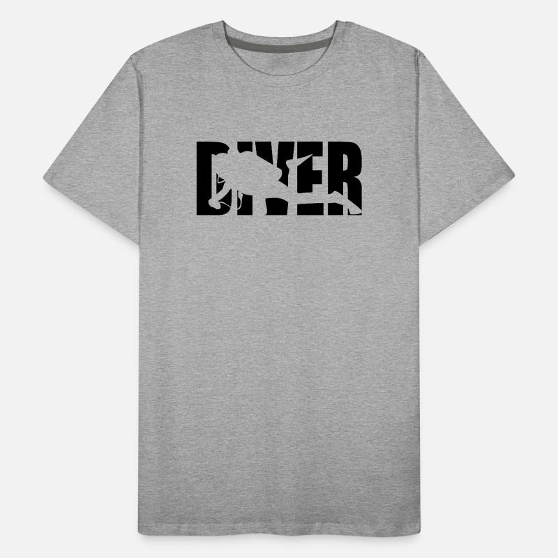 Design de plongée classique – Profondeur et aventure T-shirt bio Premium Homme