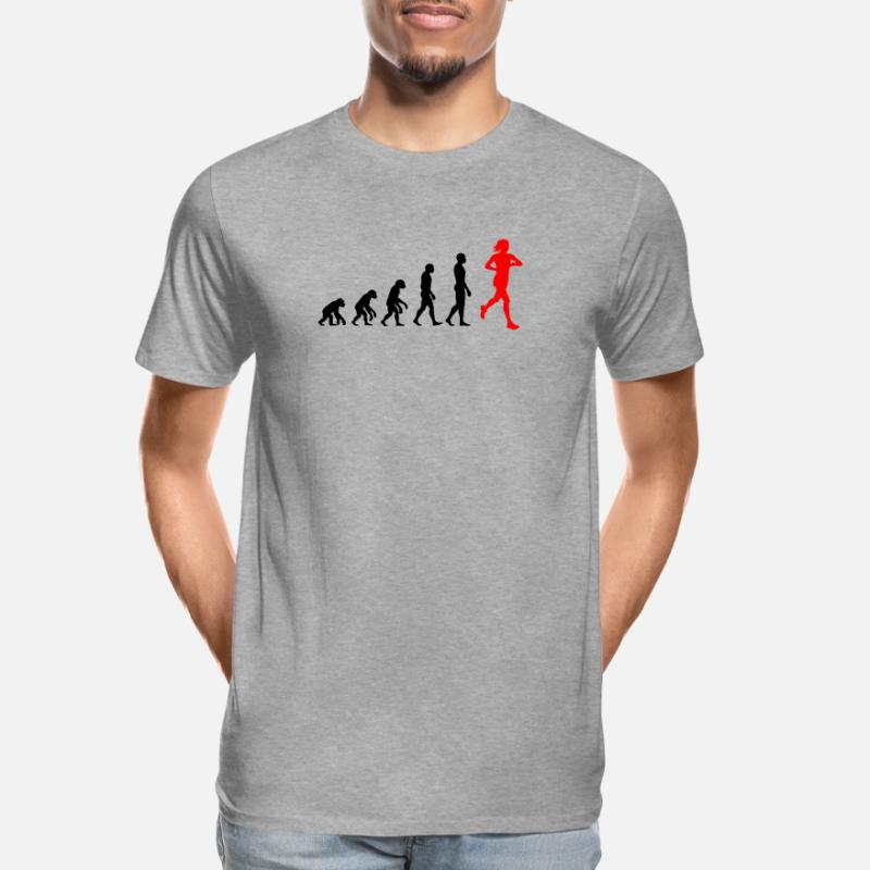 EVOLUTION RUNNERIN PUISSANCE ! AJUSTEMENT DE COUREUR DE JOGGING T-shirt bio Premium Homme