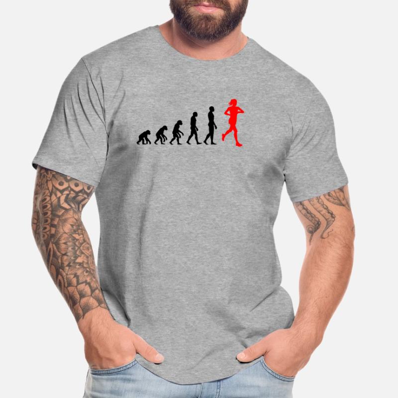 EVOLUTION RUNNERIN PUISSANCE ! AJUSTEMENT DE COUREUR DE JOGGING T-shirt bio Premium Homme