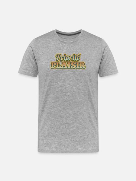Etusijainen retro-vintage-hauskanpitoa - Miesten premium luomu-t-paita - harmaasävyinen