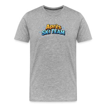 APRrès Ski Team - Men's Premium Organic T-Shirt - heather grey - Front - Damien (186cm)