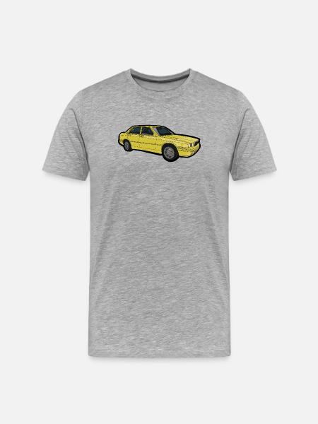 Séline classique jaune - T-shirt bio Premium Homme - gris chiné