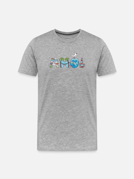 Ahoy - Men's Premium Organic T-Shirt - heather grey