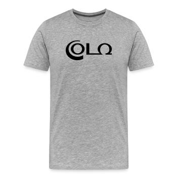 Cola - vector graphic - Men's Premium Organic T-Shirt - heather grey - Front - Damien (186cm)